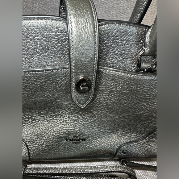 Coach Grey Leather Satchel with Matching Wristlet - Picture 4 of 8